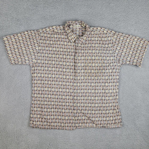 Hollis River Shirt Mens XL Multicolor Hawaiian Casual‎ Button Down Short Sleeve - Picture 1 of 10